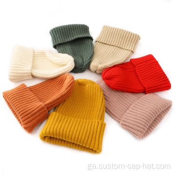 Clokies Cniotáilte Cniotáilte Mná Mórdhíola Hataí Beanies